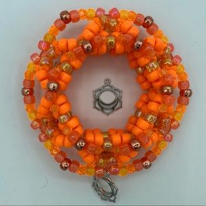 Orange 🧡 “Sacral Chakra” Kandi Cuff